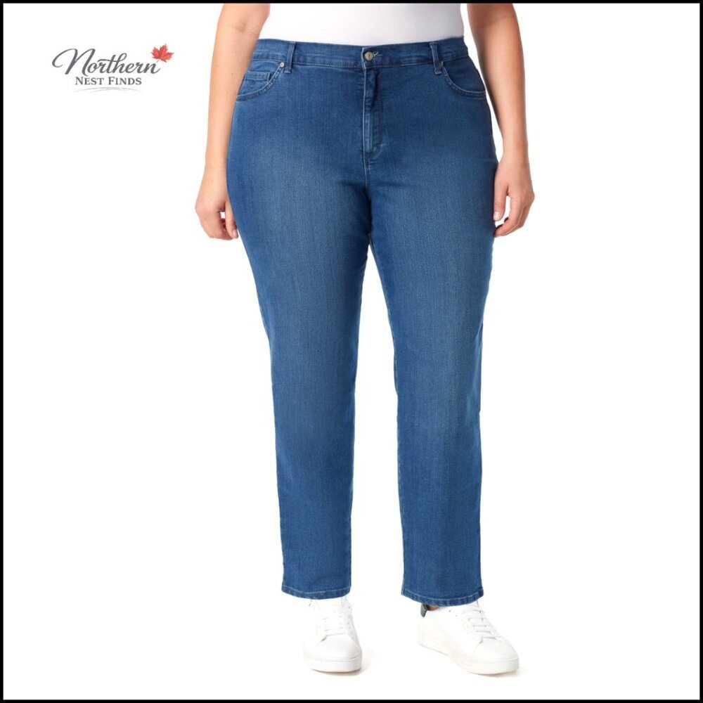 High Rise Tapered Jeans Relaxed Fit Stretch Comfort
